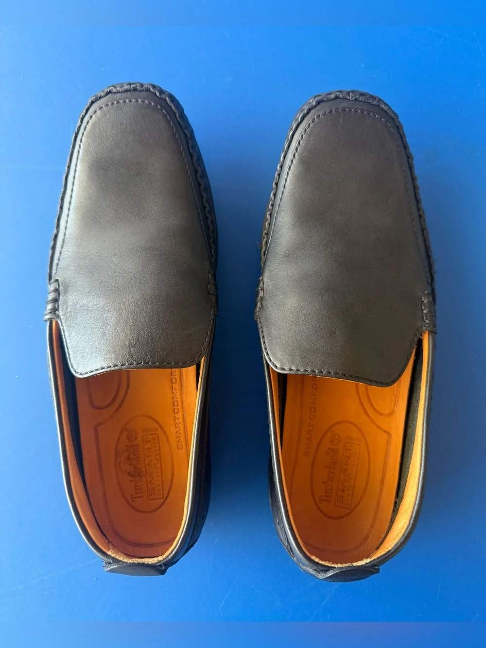 Timberland Smart Comfort Leather Driving Loafers Men’s 8.5M Black Never Worn